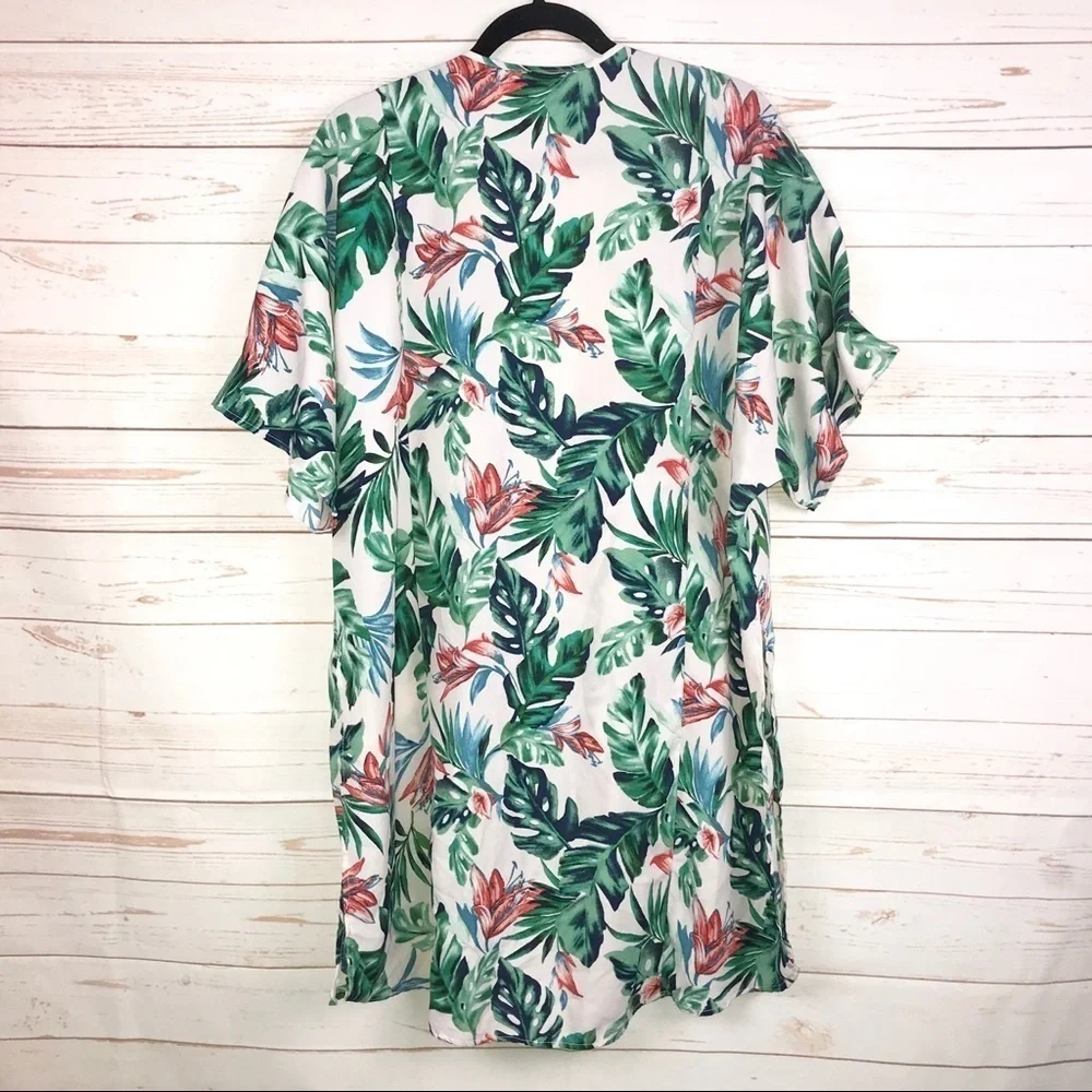 Fashion Nova Tropical Vibes Floral‎ Kimono Sz M